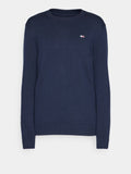 TOMMY J U Maglioncino girocollo slim essential NAVY