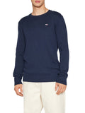 TOMMY J U Maglioncino girocollo slim essential NAVY