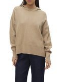 VERO MODA Maglioncino pullover con cappuccio Gold argento