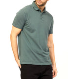 AX ARMANI U Polo basic con piccolo logo verde