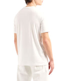 AX ARMANI U T-shirt stampa logo A X bianco