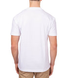 CK J U COL T-shirt con piccolo logo bianco