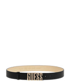 GUESS ACC D COL Cintura meridian con fibbia logo GUESS h 3.5 cm nero