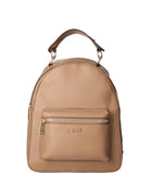 LIU JO ACC1 Zaino in ecopelle con tasche zip beige