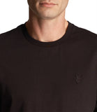 LYLE & SCOTT U T-shirt plain tonal logo eagle nero