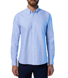 NORTH SAILS U Camicia casual in cotone botton down con piccolo logo celeste