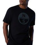 NORTH SAILS U T-shirt basic maxi logo nero