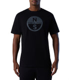 NORTH SAILS U T-shirt basic maxi logo nero