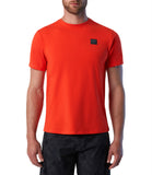 NORTH SAILS U T-shirt basic stretch con tag logo ARANCIONE