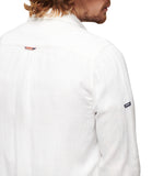 SUPERDRY Camicia studios casual linen bianco