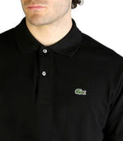 LACOSTE U Polo maniche corte logo 1212 nero