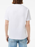 LACOSTE U T-shirt basic con logo bianco