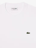 LACOSTE U T-shirt basic con logo bianco