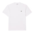 LACOSTE U T-shirt basic con logo bianco