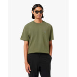 LACOSTE U T-shirt basic con logo verde