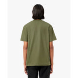 LACOSTE U T-shirt basic con logo verde