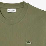 LACOSTE U T-shirt basic con logo verde