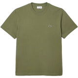 LACOSTE U T-shirt basic con logo verde