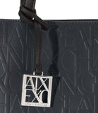 AX ARMANI D Shopping bag logata nero