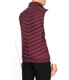 AX ARMANI U Gilet smanicato trapuntato con logo BORDEAUX