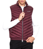 AX ARMANI U Gilet smanicato trapuntato con logo BORDEAUX