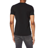 AX ARMANI U T-shirt con piccolo logo nero