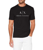 AX ARMANI U T-shirt con maxi logo nero