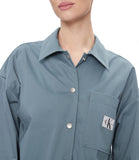 CK J D PRE Giacca camicia di cotone relaxed blu