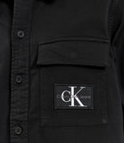 CK J U PRE Camicia Overshirt utility con tascone nero
