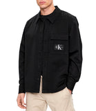 CK J U PRE Camicia Overshirt utility con tascone nero