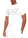 EA7 U T-shirt con maxi logo EA7 bianco