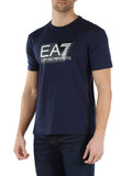 EA7 U T-shirt con stampa logo EA7 NAVY