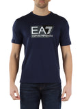 EA7 U T-shirt con stampa logo EA7 NAVY