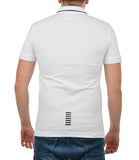 EA7 U Polo con piccolo logo bianco