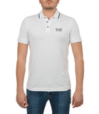 EA7 U Polo con piccolo logo bianco