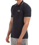 EA7 U Polo con piccolo logo NAVY