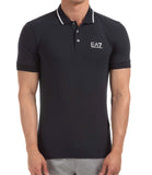 EA7 U Polo con piccolo logo NAVY