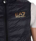 EA7 U Gilet smanicato con logo nero