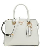 GUESS ACC D PRE Borsa noelle satchel bianco