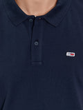 TOMMY J U Polo placket slim NAVY