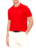 TOMMY J U Polo placket slim rosso